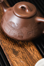 江南水鄉｜精品浮雕刻繪紫砂茶壺 Jiangnan Water Town Zisha Teapot